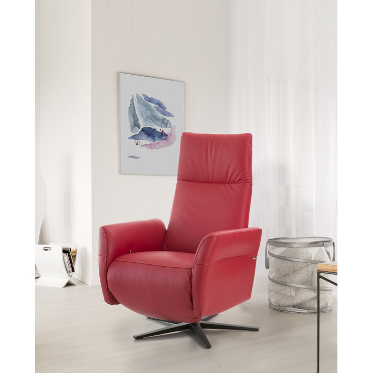 Ebern Designs Jorley Upholstered Swivel Recliner Wayfair.co.uk